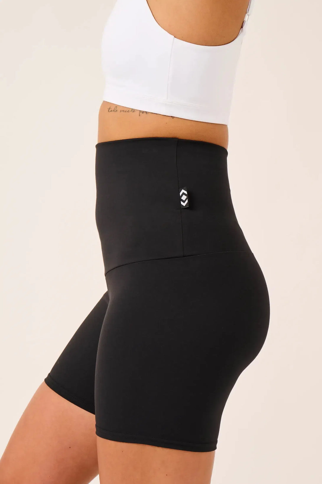 Body Contouring Extra High Waisted Booty Shorts - Black-Activewear-Exoticathletica