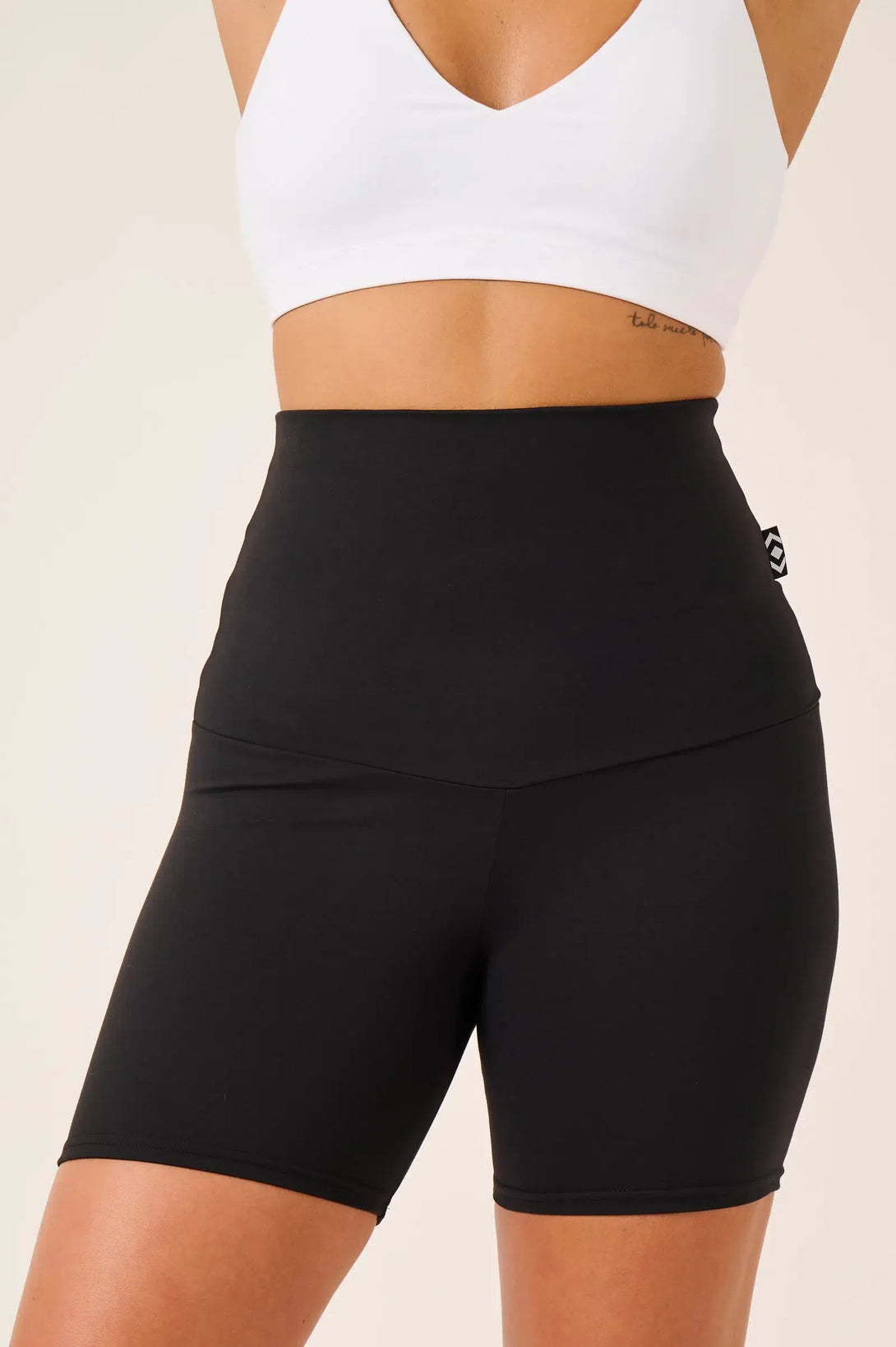 Body Contouring Extra High Waisted Booty Shorts - Black-Activewear-Exoticathletica