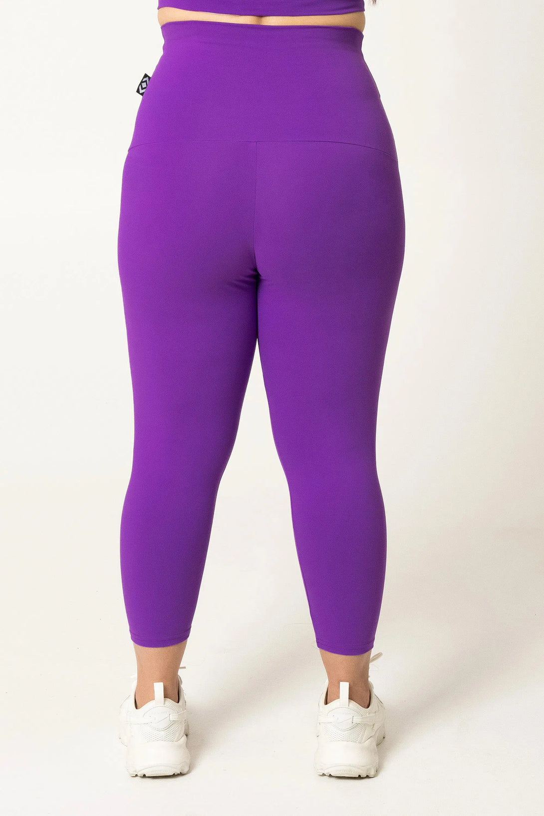 Body Contouring Extra High Waisted Capri Leggings - Purple-Activewear-Exoticathletica