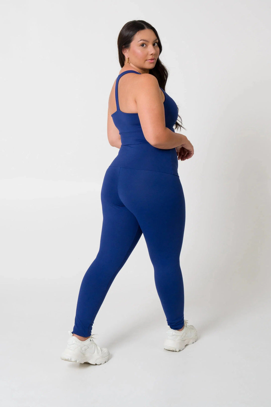 Body Contouring Extra High Waisted Leggings - Dark Navy-Activewear-Exoticathletica