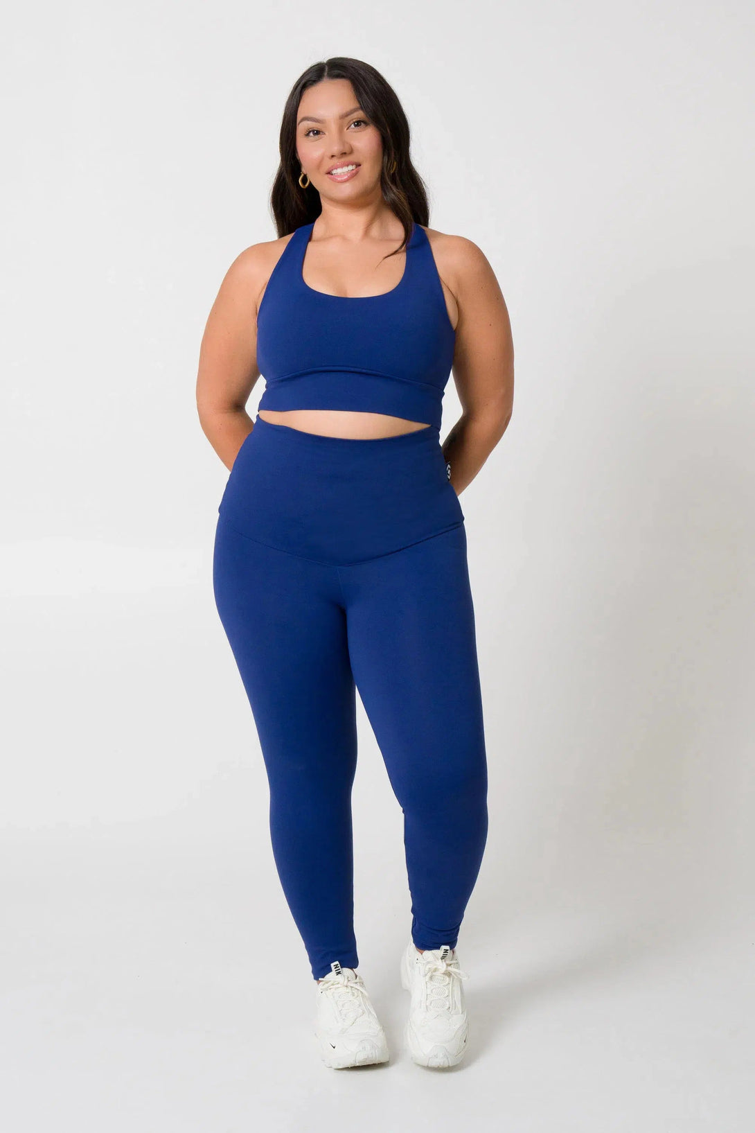 Body Contouring Extra High Waisted Leggings - Dark Navy-Activewear-Exoticathletica