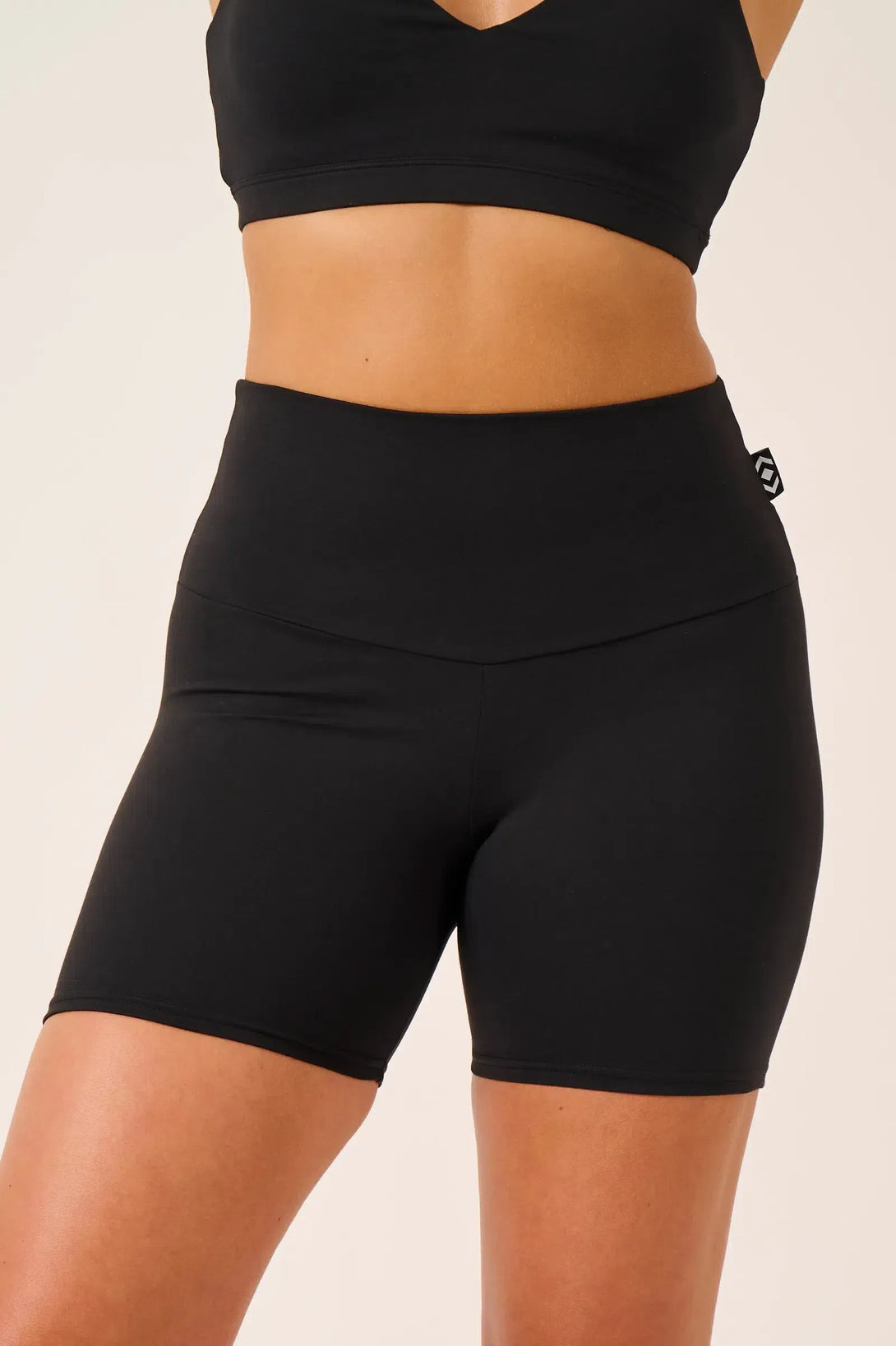 Body Contouring High Waisted Booty Shorts - Black-Activewear-Exoticathletica