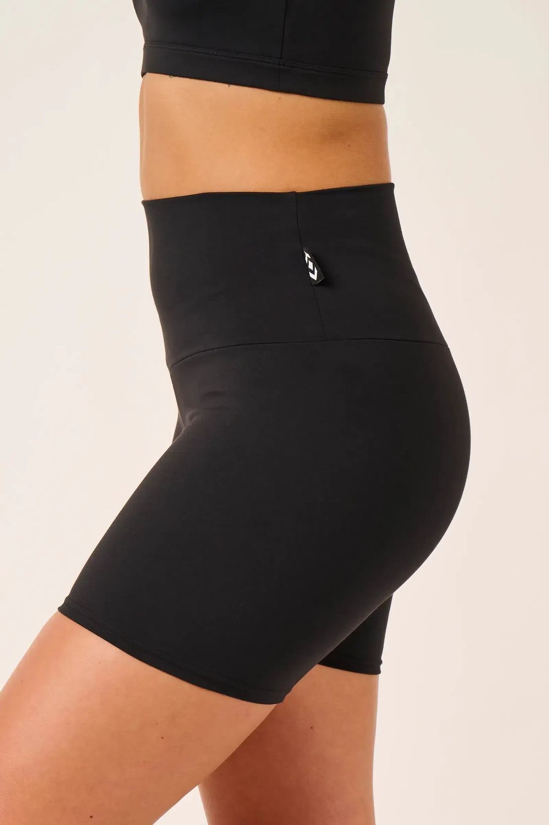 Body Contouring High Waisted Booty Shorts - Black-Activewear-Exoticathletica