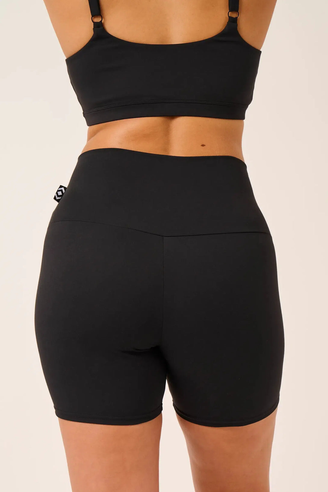 Body Contouring High Waisted Booty Shorts - Black-Activewear-Exoticathletica