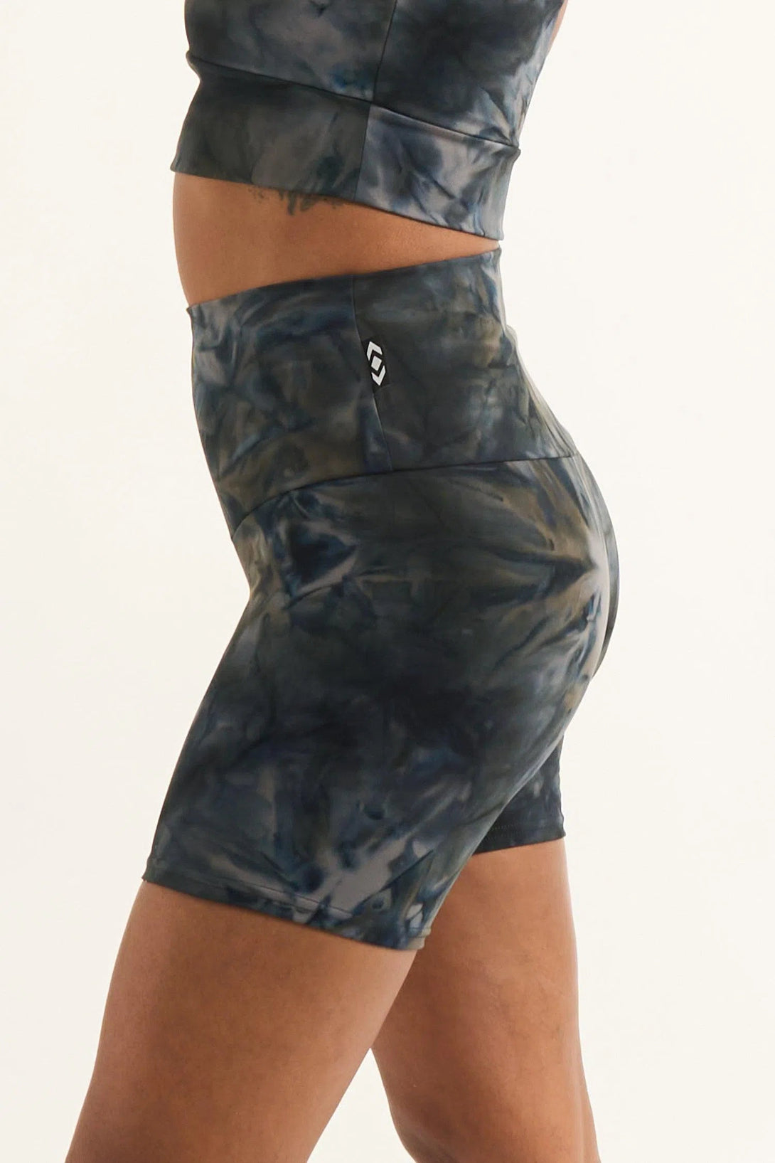 Body Contouring High Waisted Booty Shorts - Dark And Moody-9358328103790-Activewear-Exoticathletica