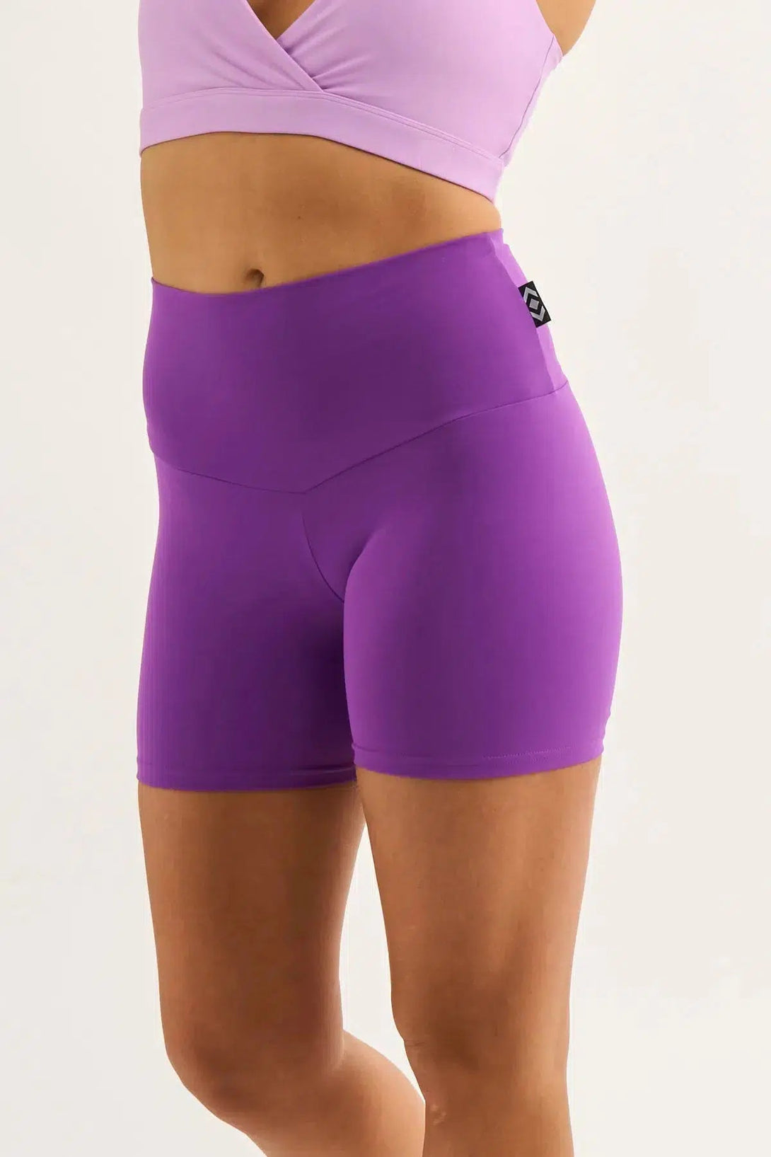 Body Contouring High Waisted Booty Shorts - Purple-Activewear-Exoticathletica