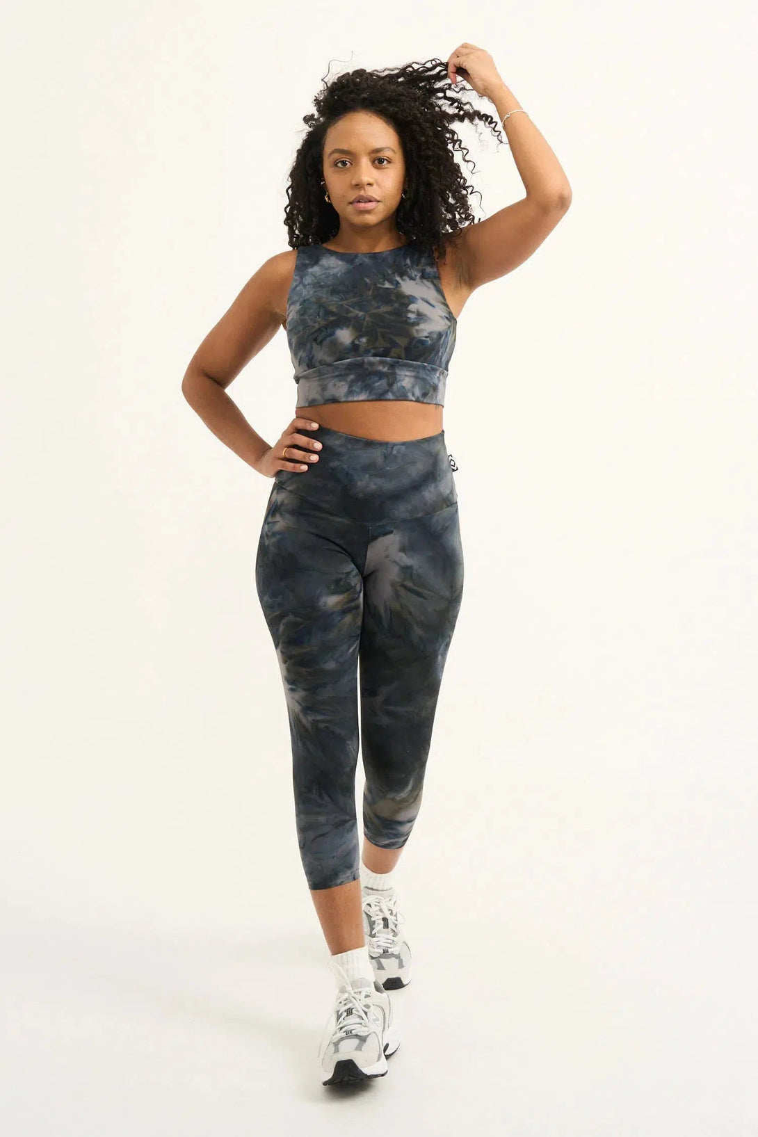 Body Contouring High Waisted Capri Leggings - Dark And Moody-9358328264224-Activewear-Exoticathletica