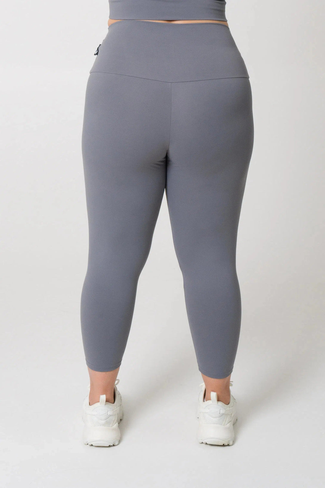 Body Contouring High Waisted Capri Leggings - Grey-Activewear-Exoticathletica