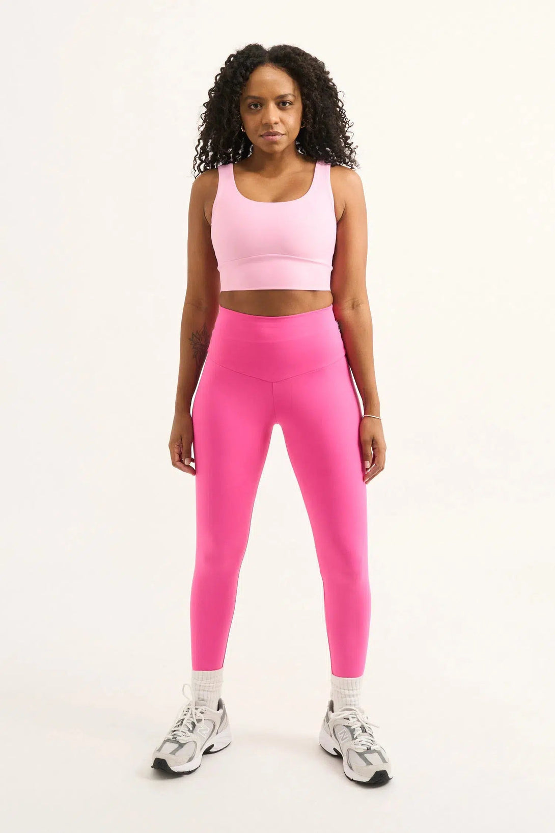 Body Contouring High Waisted Leggings - Candy Pink-Activewear-Exoticathletica