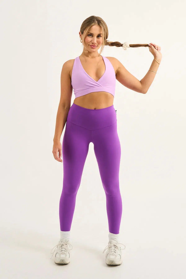 Body Contouring High Waisted Leggings - Purple-9358328319894-Activewear-Exoticathletica