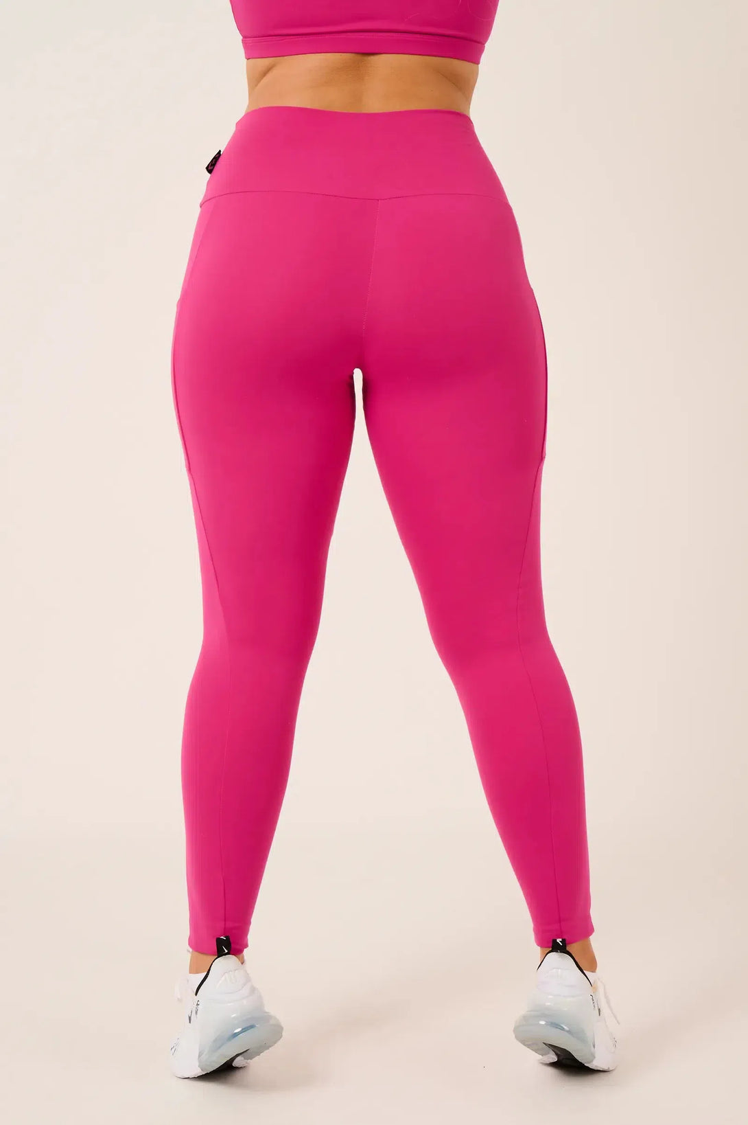 Body Contouring High Waisted Panel Pocket Leggings - Hot Pink-Activewear-Exoticathletica