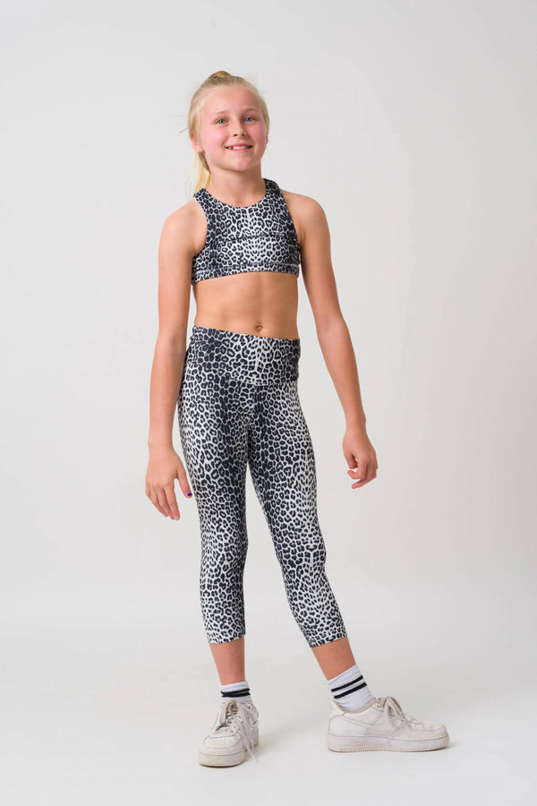 Body Contouring Kids Capris - Jag Swag White-Activewear-Exoticathletica