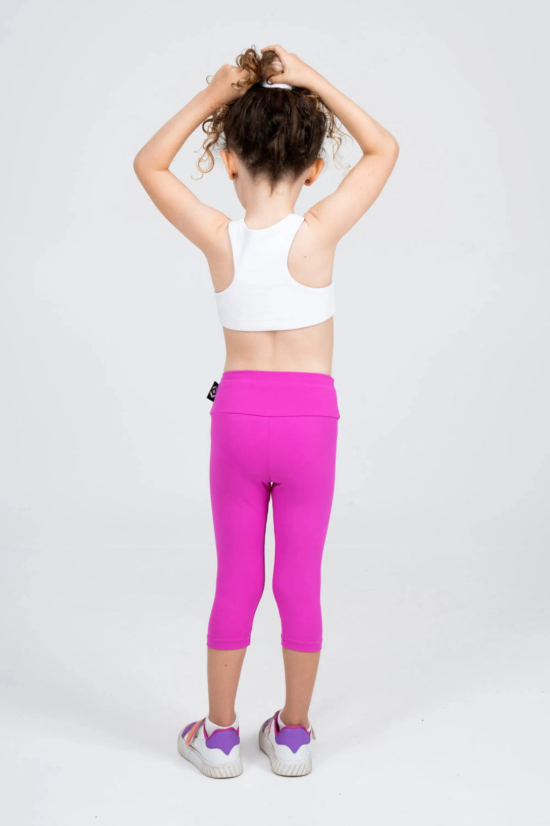 Body Contouring Kids Capris - Pink-Activewear-Exoticathletica