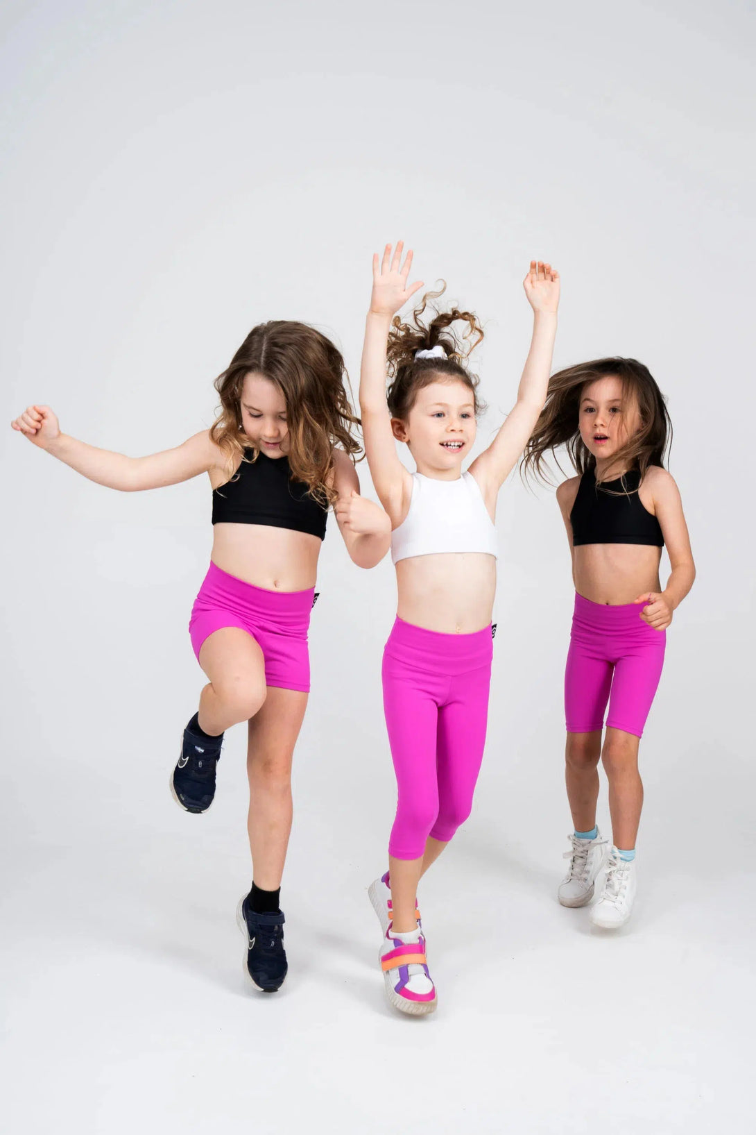 Body Contouring Kids Capris - Pink-Activewear-Exoticathletica