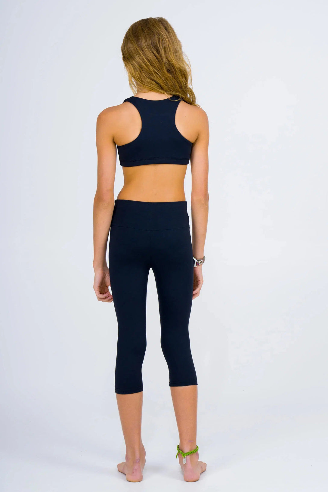 Body Contouring Kids Crop Top - Black-Activewear-Exoticathletica