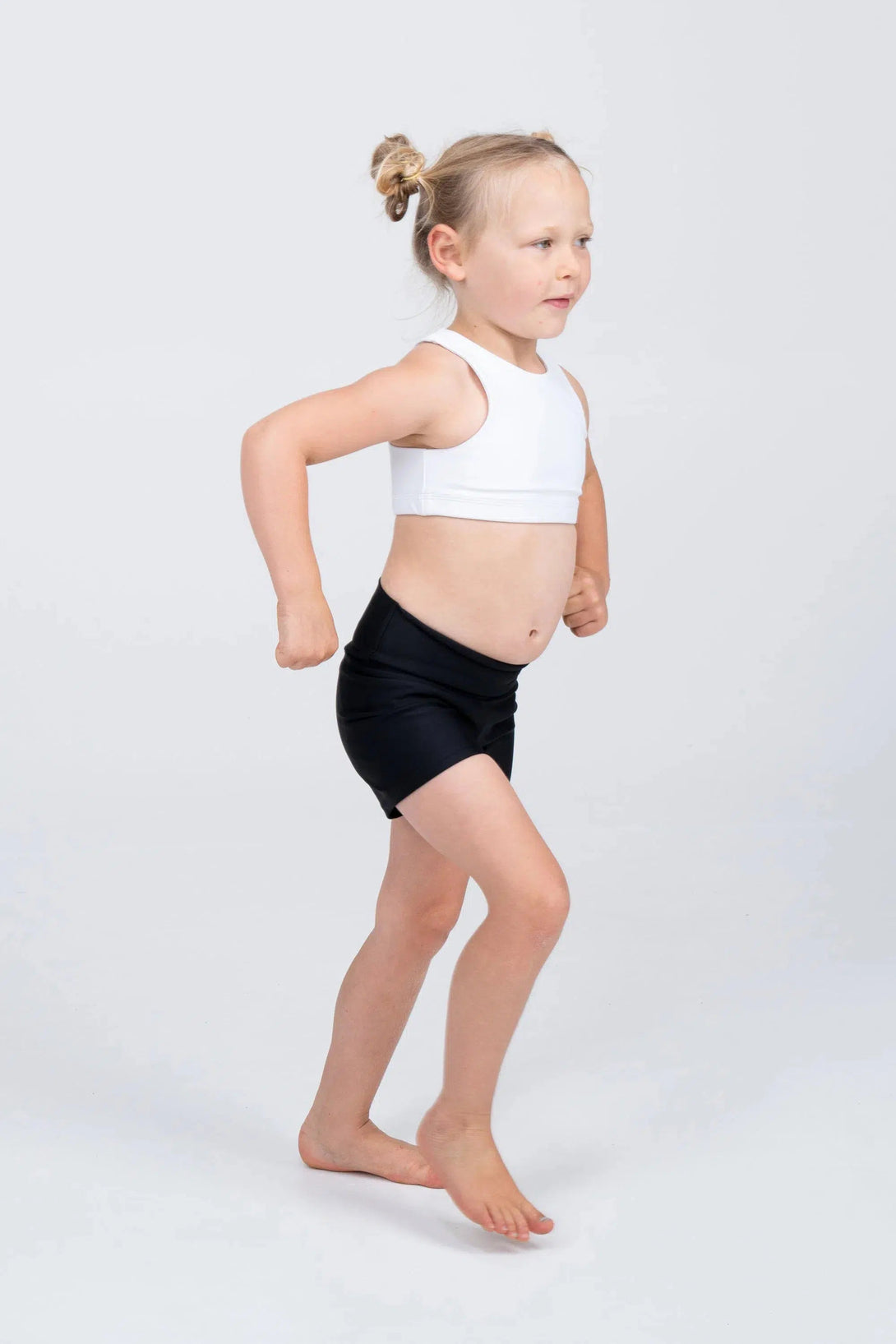 Body Contouring Kids Crop Top - White-Activewear-Exoticathletica