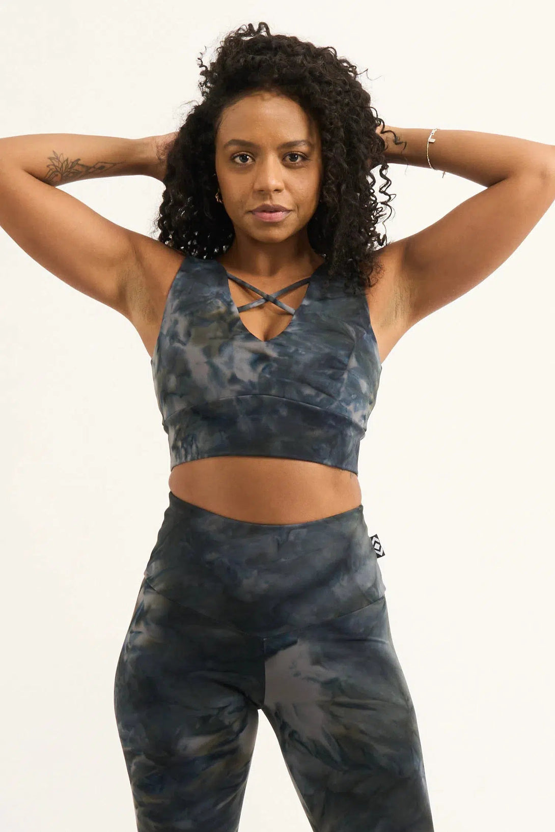 Body Contouring Reversible Comfort Crop Top - Dark And Moody-Activewear-Exoticathletica