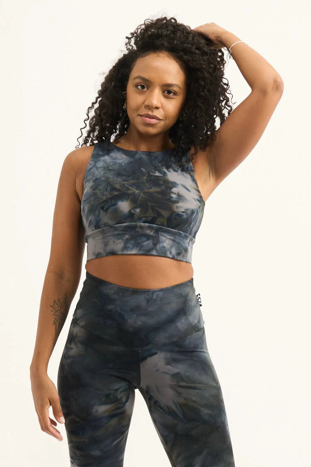 Body Contouring Reversible Comfort Crop Top - Dark And Moody-Activewear-Exoticathletica