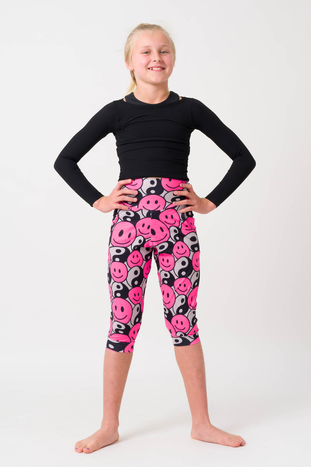 Brightside Soft To Touch - Kids Jogger Capris-Activewear-Exoticathletica
