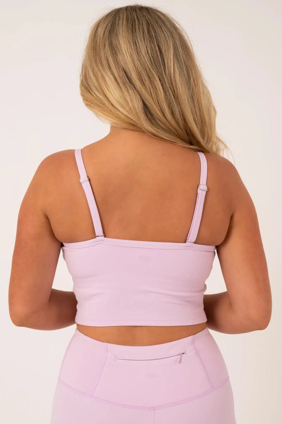 Buttersoft Convertible Crop Top With Hidden Shelf - Lilac-Activewear-Exoticathletica