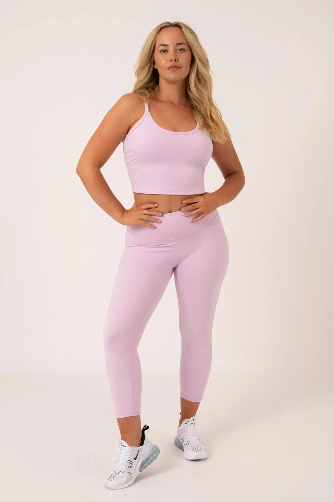 Buttersoft Convertible Crop Top With Hidden Shelf - Lilac-SK-00213-Activewear-Exoticathletica