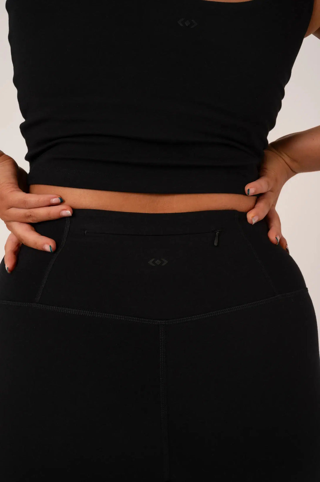 Buttersoft High Waisted Back Zip Pocket Capri Leggings - Black-Activewear-Exoticathletica