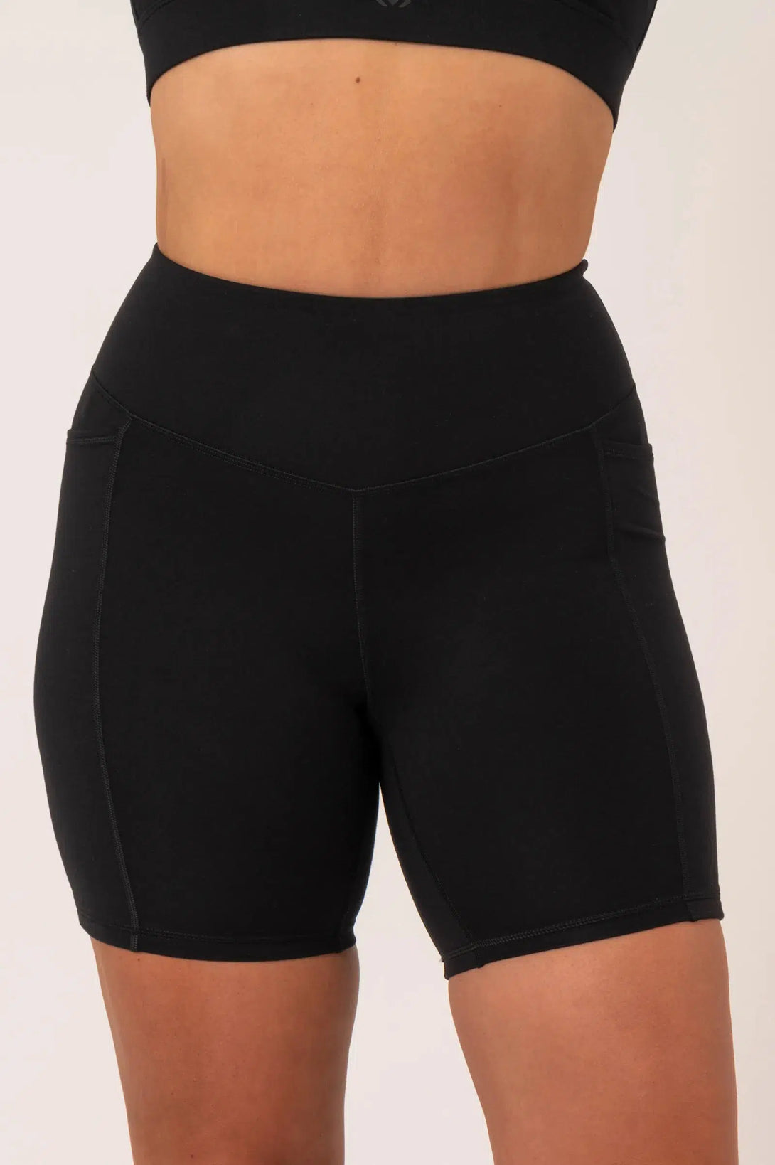 Buttersoft High Waisted Mid Thigh Short - Black-Activewear-Exoticathletica