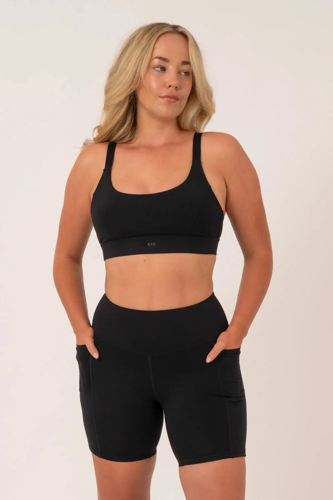 Buttersoft High Waisted Mid Thigh Short - Black-Activewear-Exoticathletica