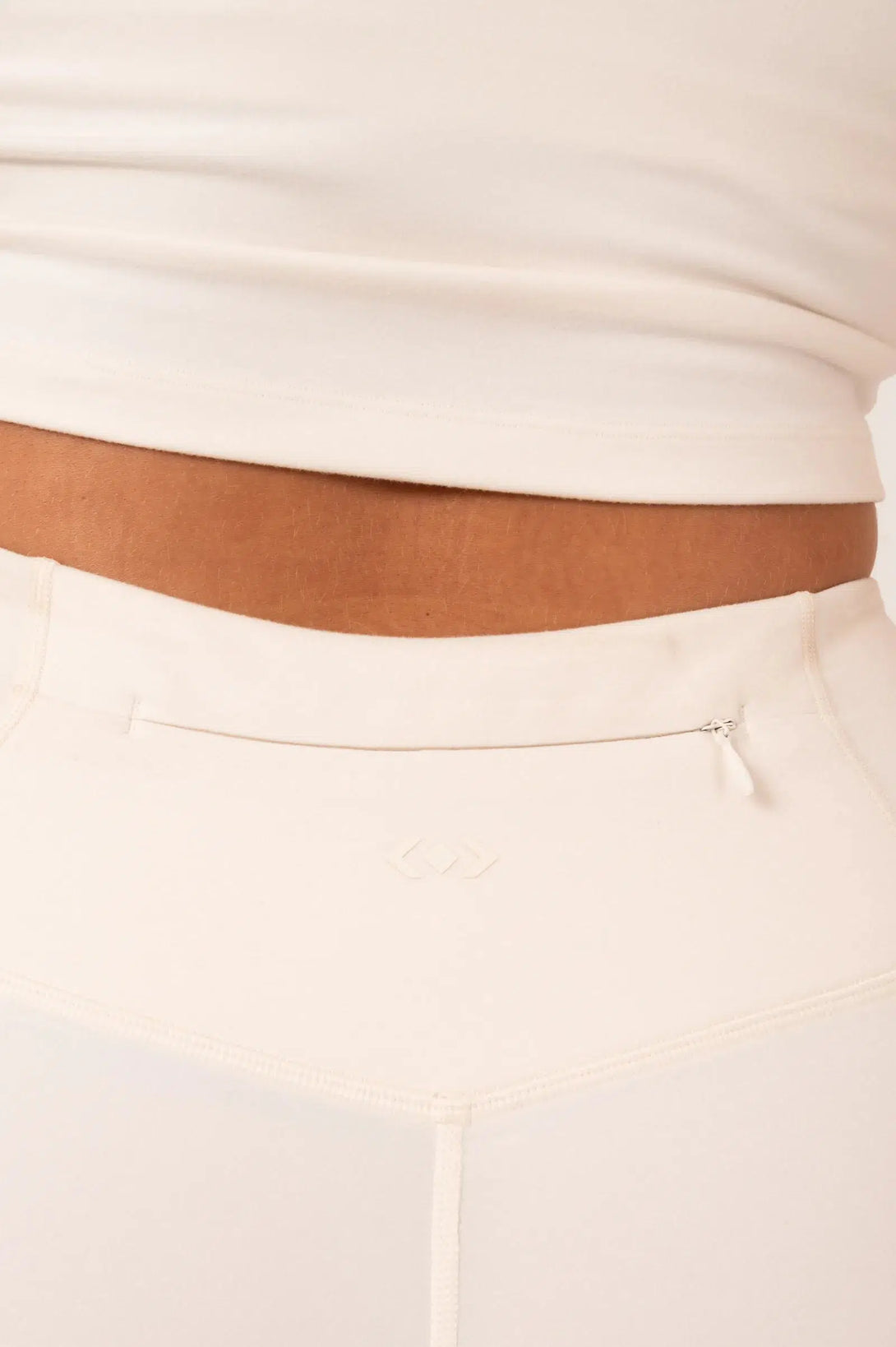 Buttersoft High Waisted Mid Thigh Short - Cream-Activewear-Exoticathletica