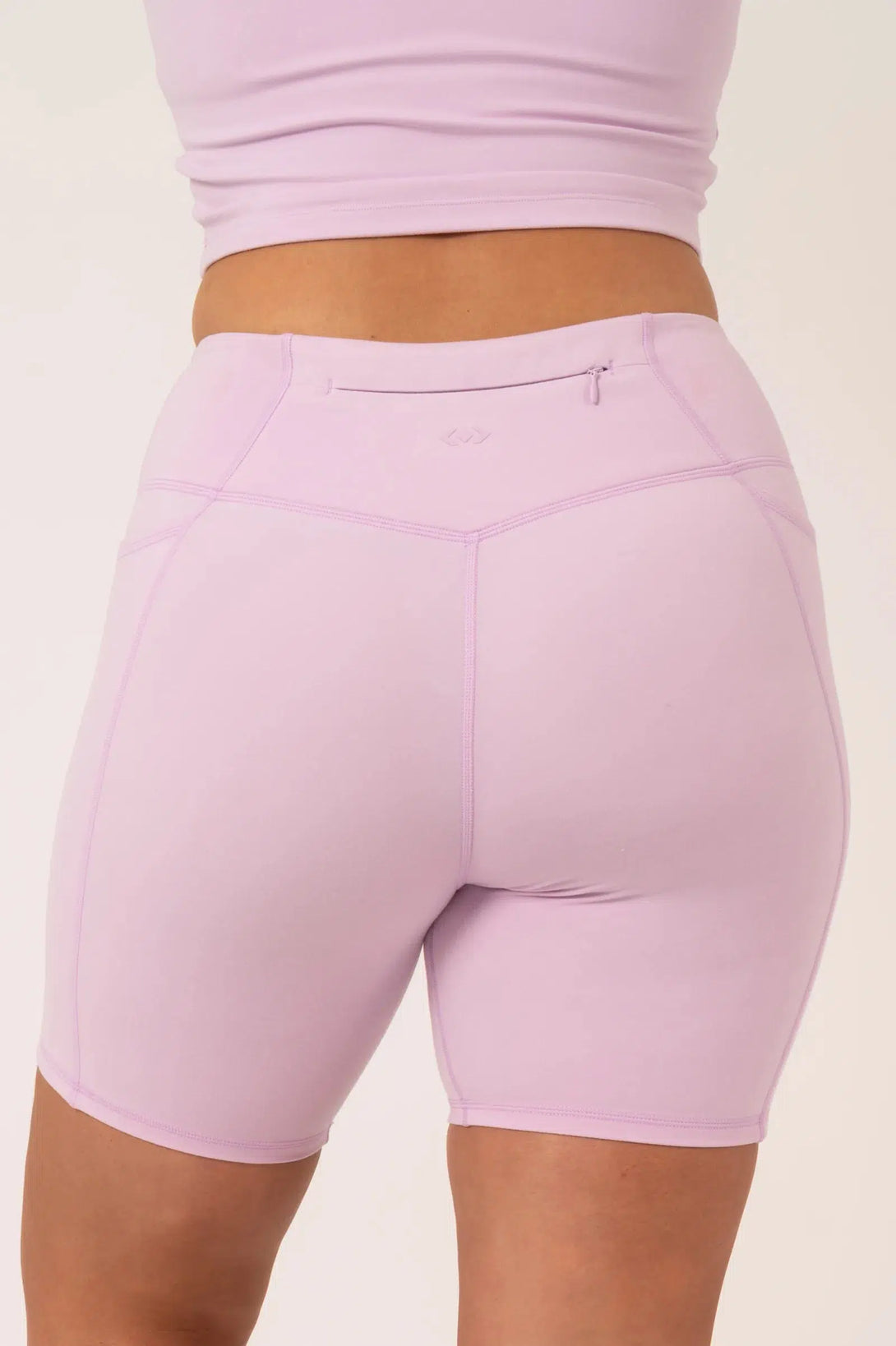 Buttersoft High Waisted Mid Thigh Short - Lilac-Activewear-Exoticathletica