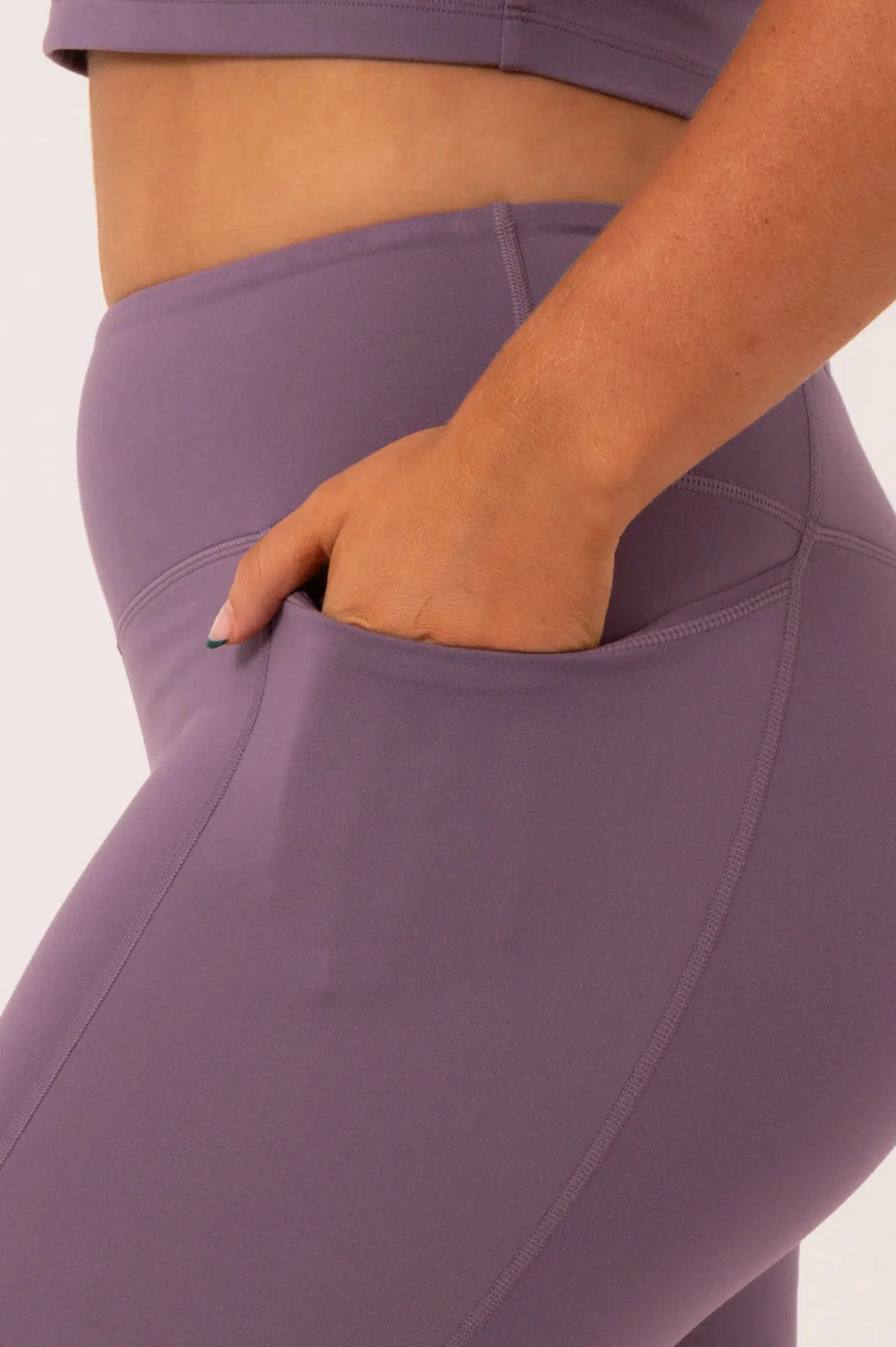 Buttersoft High Waisted Mid Thigh Short - Misty Purple-Activewear-Exoticathletica