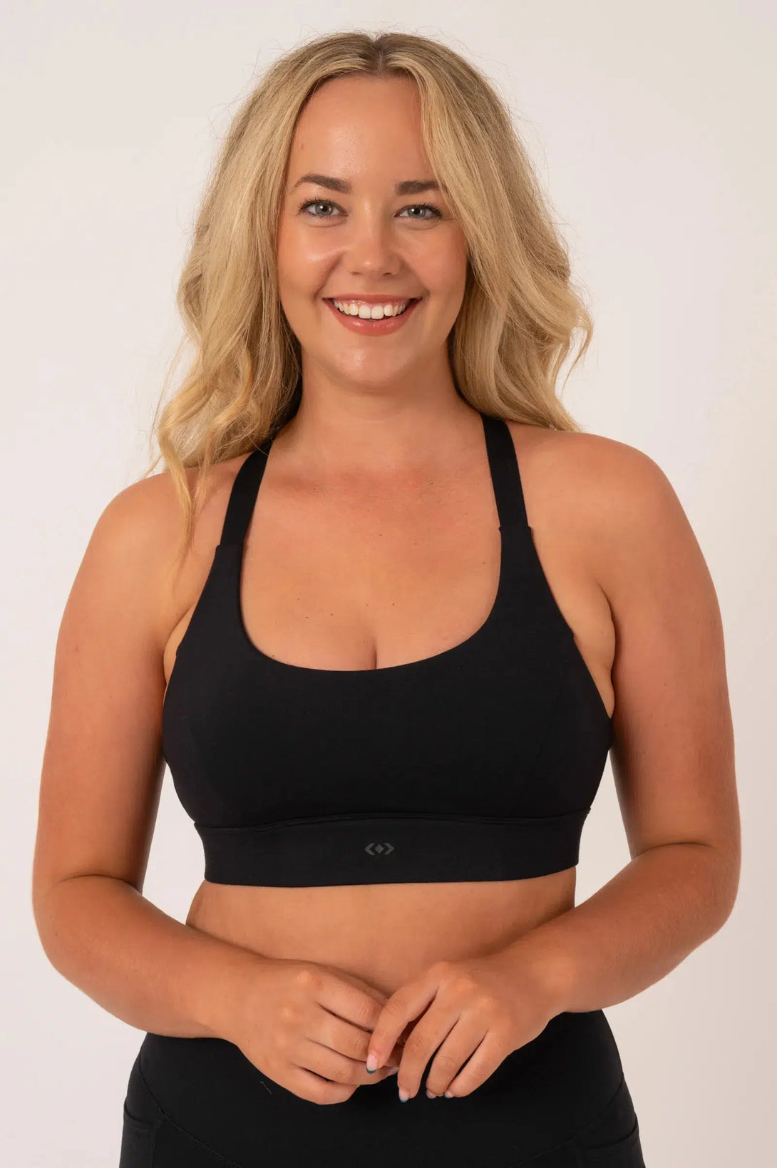 Buttersoft Medium Impact Sports Bra - Black-Activewear-Exoticathletica