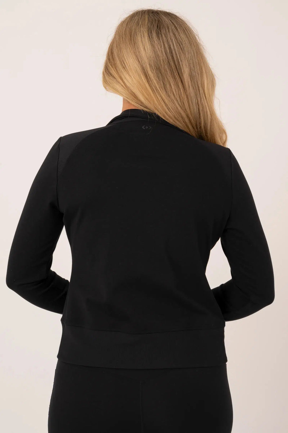 Buttersoft Rib Trim Active Jacket - Black-Activewear-Exoticathletica