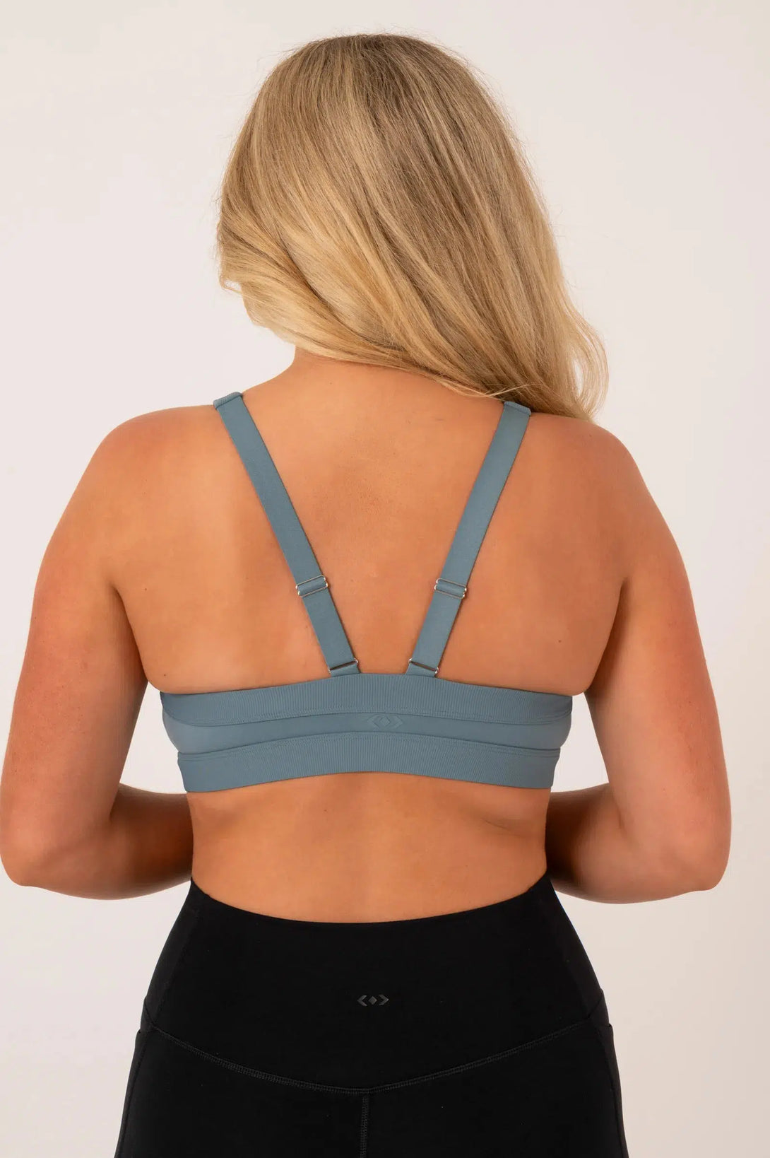 Buttersoft Rib Trim Medium Support Crop Top - Lagoon-Activewear-Exoticathletica