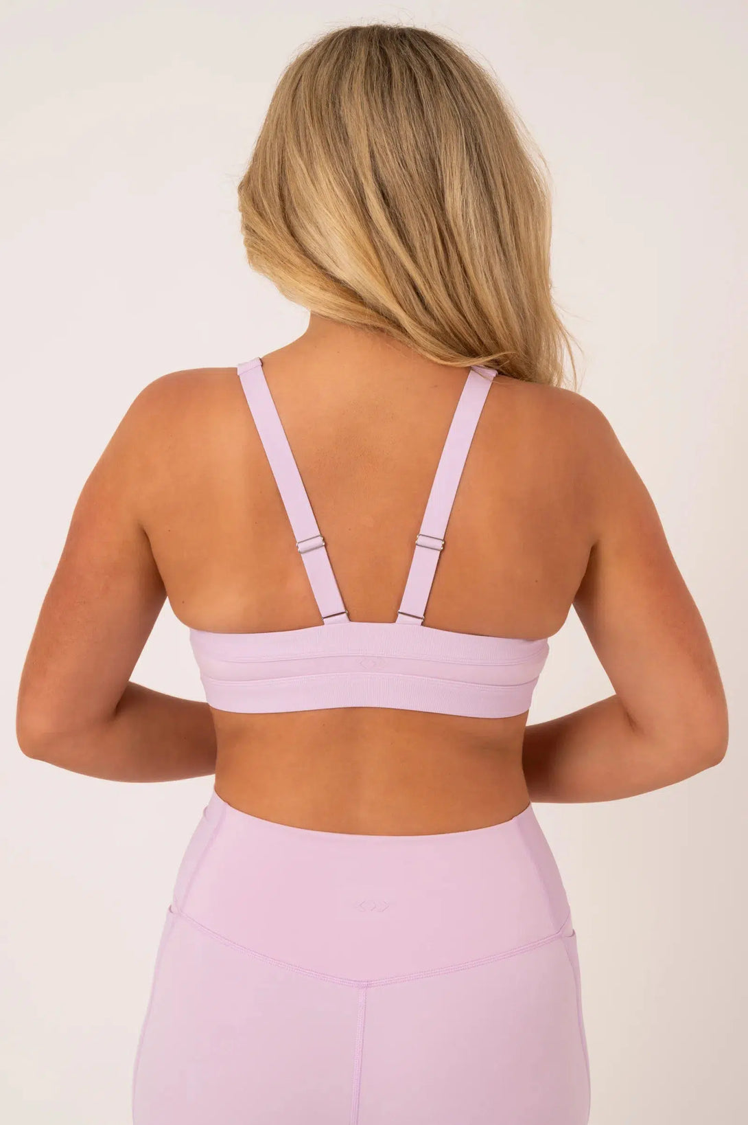 Buttersoft Rib Trim Medium Support Crop Top - Lilac-Activewear-Exoticathletica