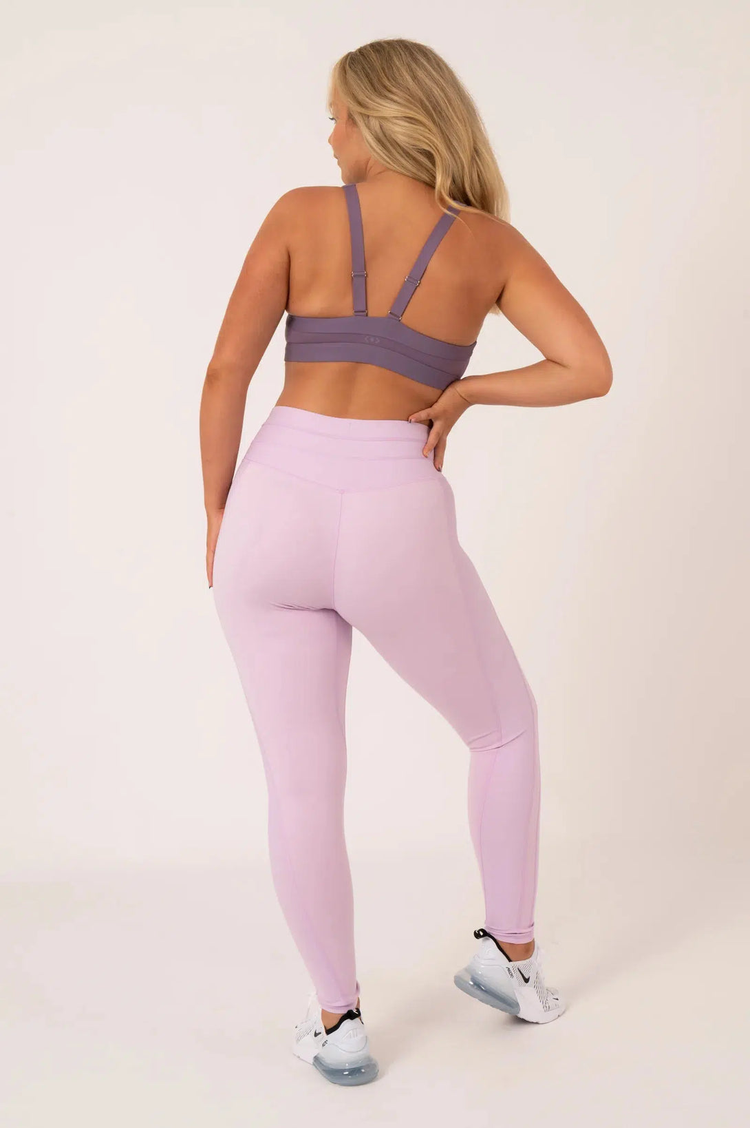 Buttersoft Rib Trim Medium Support Crop Top - Misty Purple-Activewear-Exoticathletica