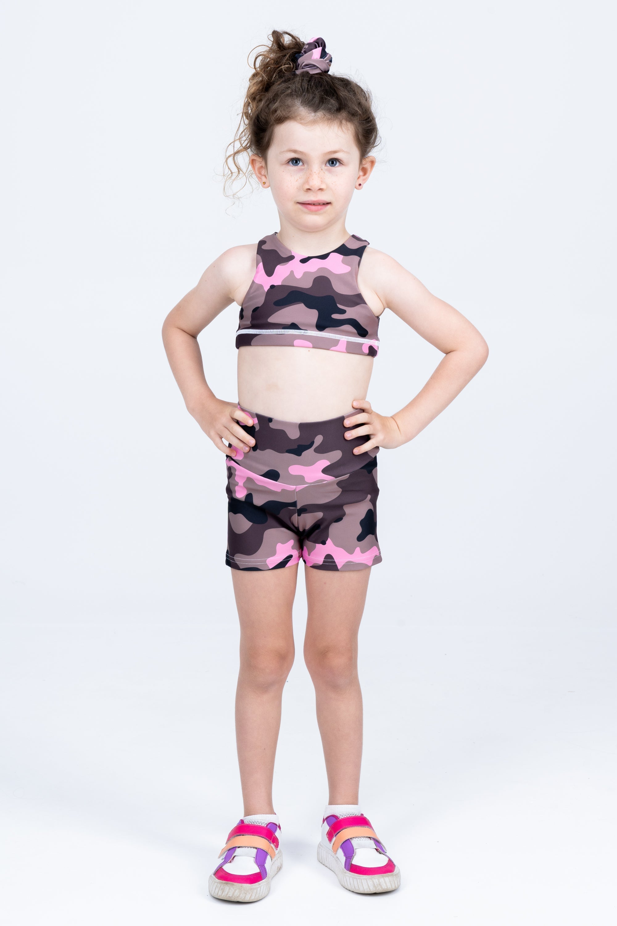 Camo Crush Pink | Kids Booty Shorts | Performance – Exoticathletica