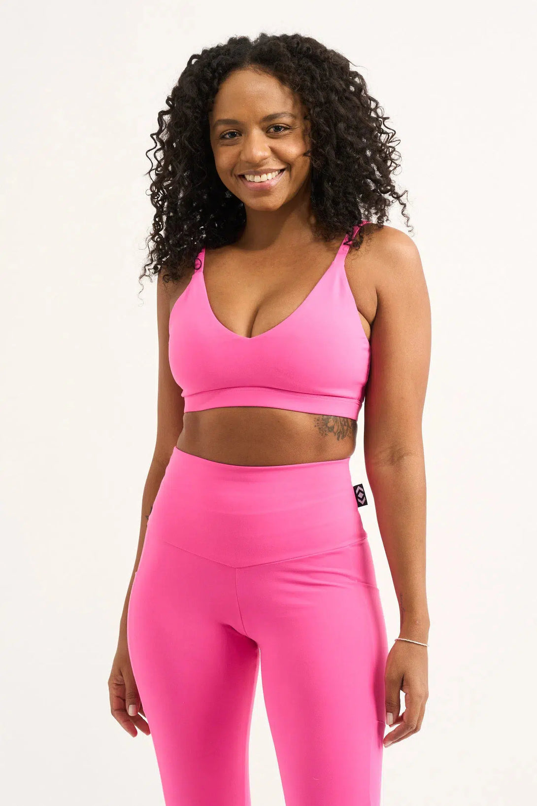 Candy Pink Body Contouring - Bralette Crop-Activewear-Exoticathletica