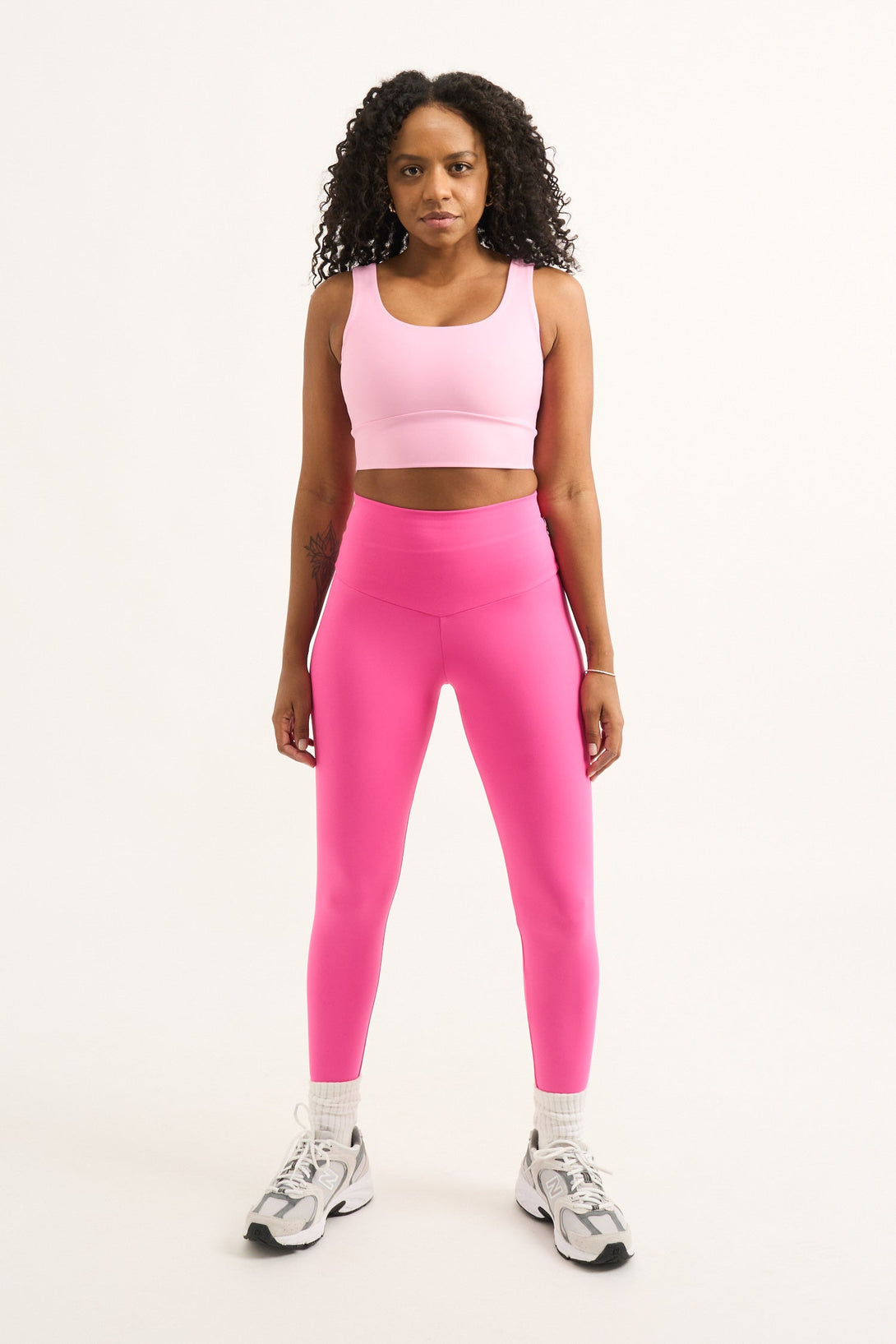 Candy Pink Body Contouring - High Waisted Leggings-Activewear-Exoticathletica