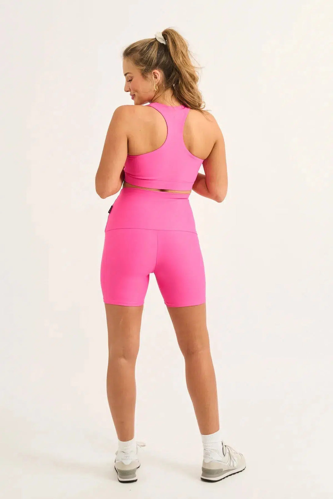 Candy Pink Performance - Extra High Waisted Booty Shorts-Activewear-Exoticathletica