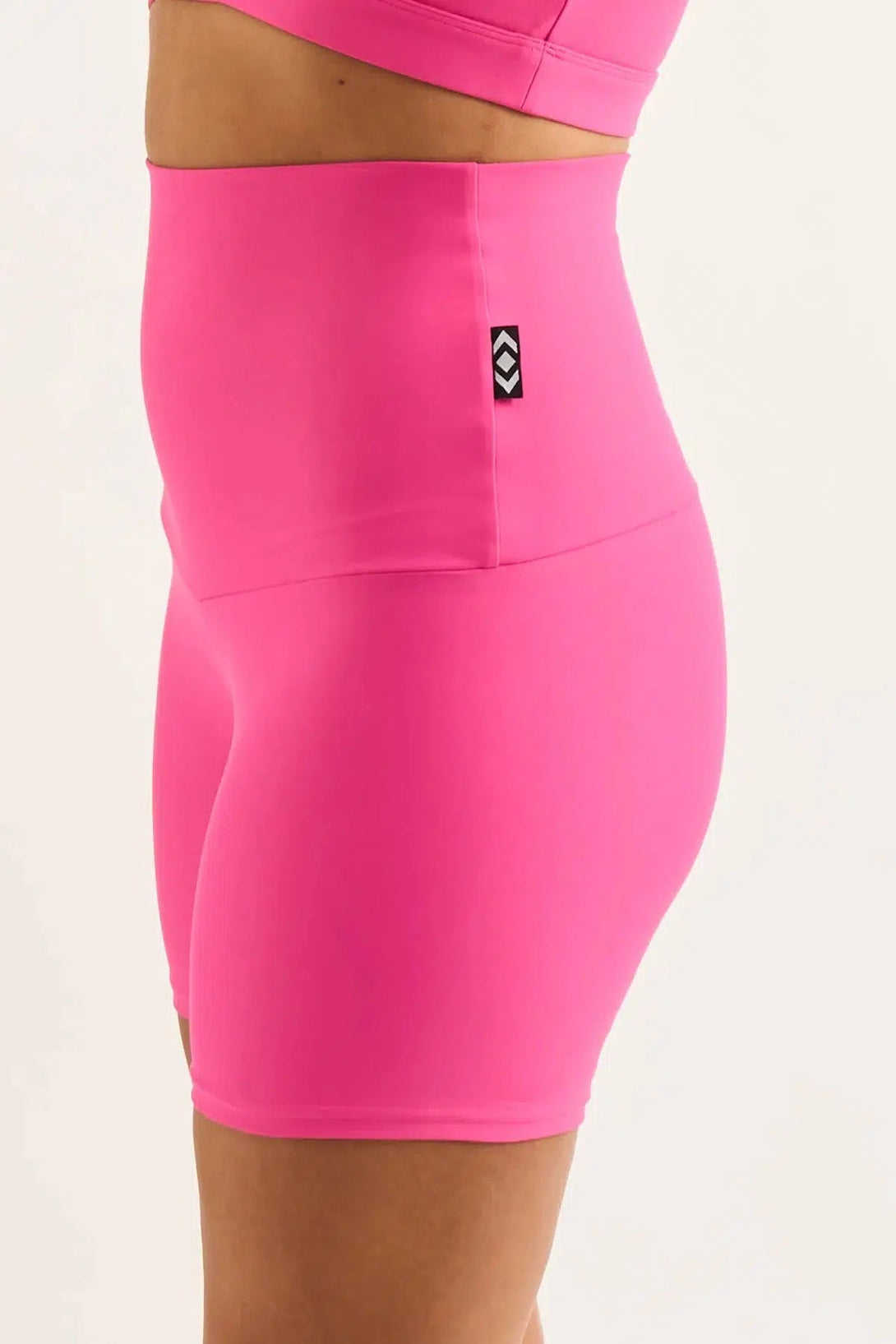 Candy Pink Performance - Extra High Waisted Booty Shorts-Activewear-Exoticathletica