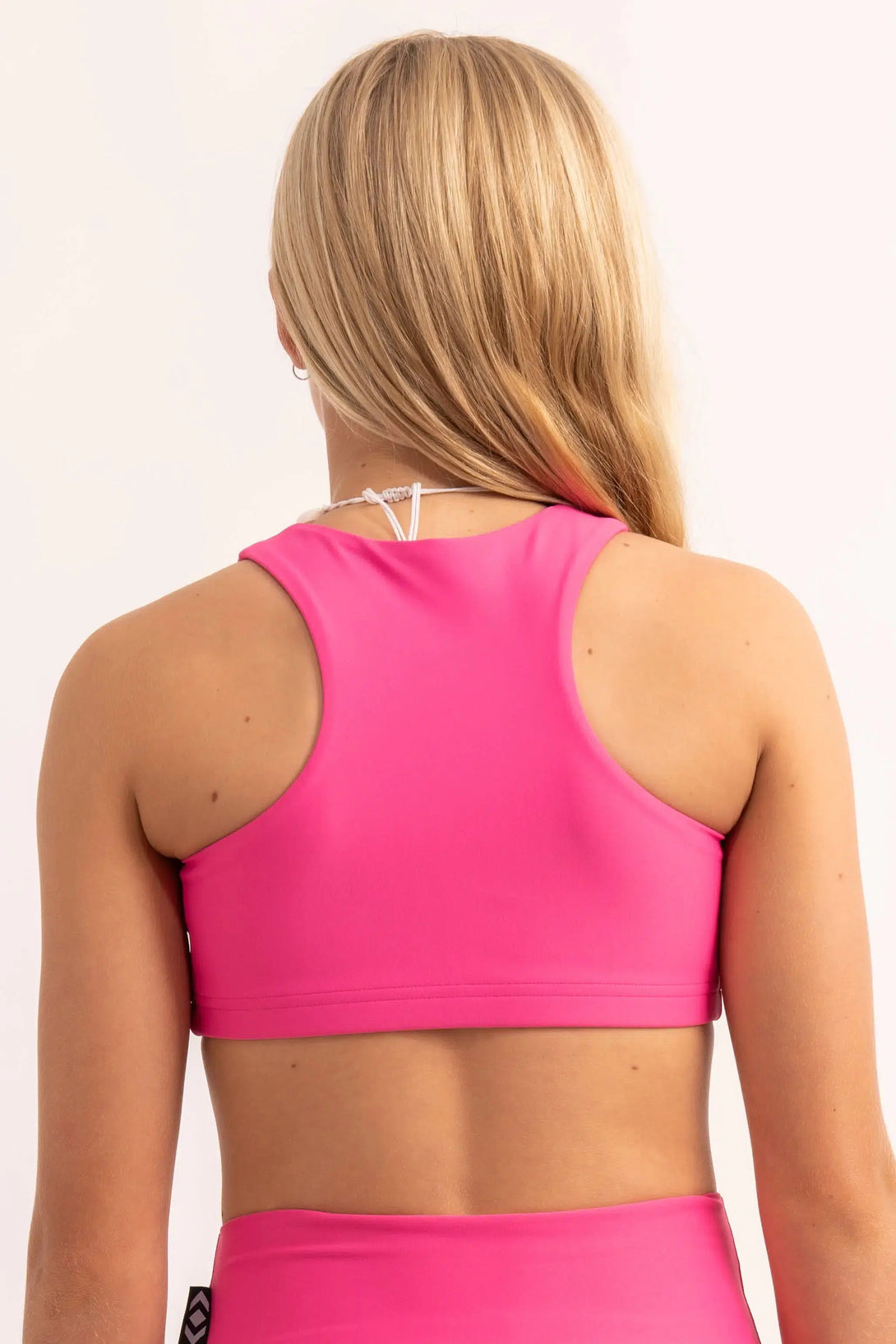 Candy Pink Performance - Kids Crop Top-Activewear-Exoticathletica