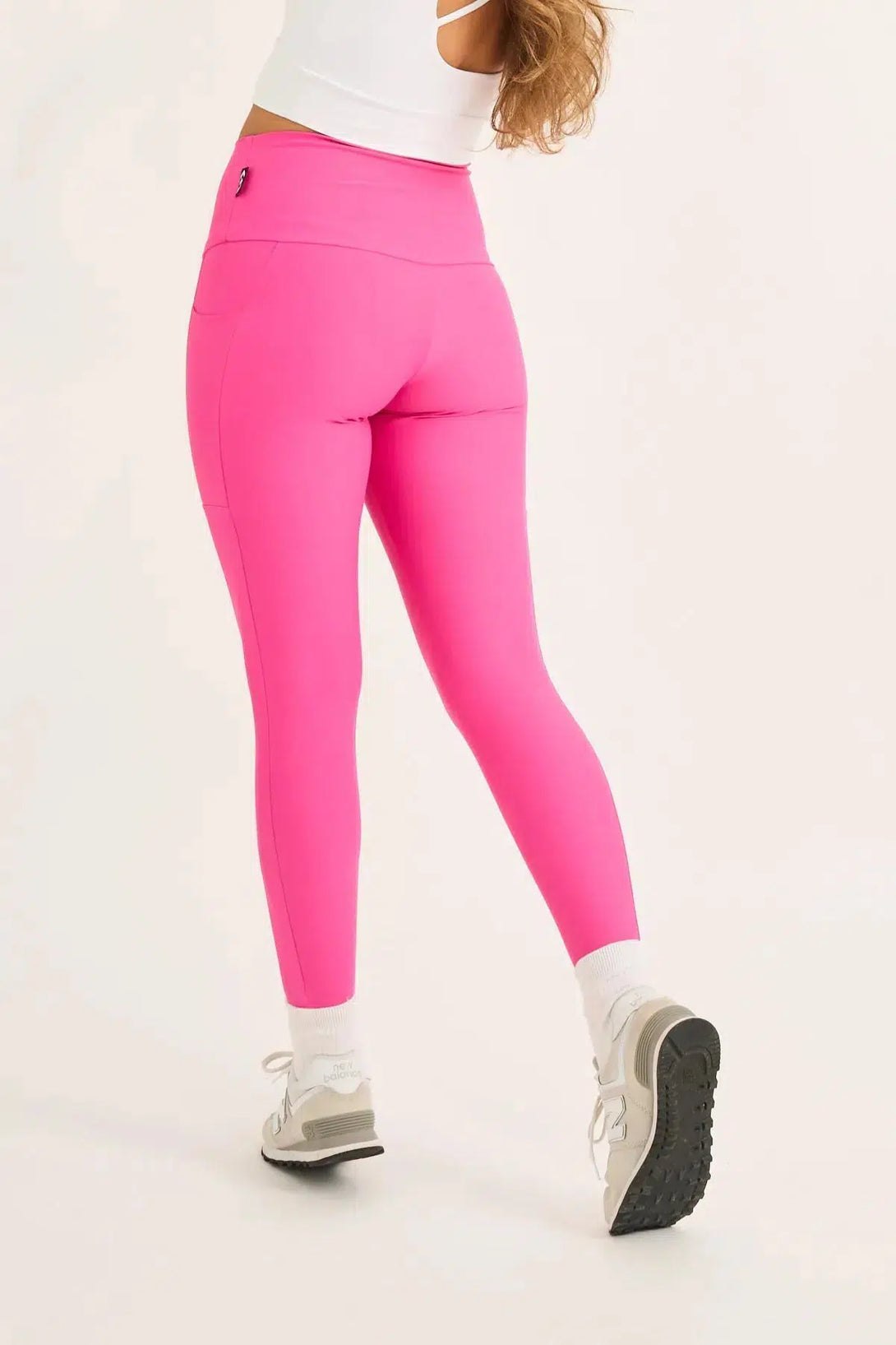 Candy Pink Performance - Panel Pocket High Waisted Leggings-Activewear-Exoticathletica