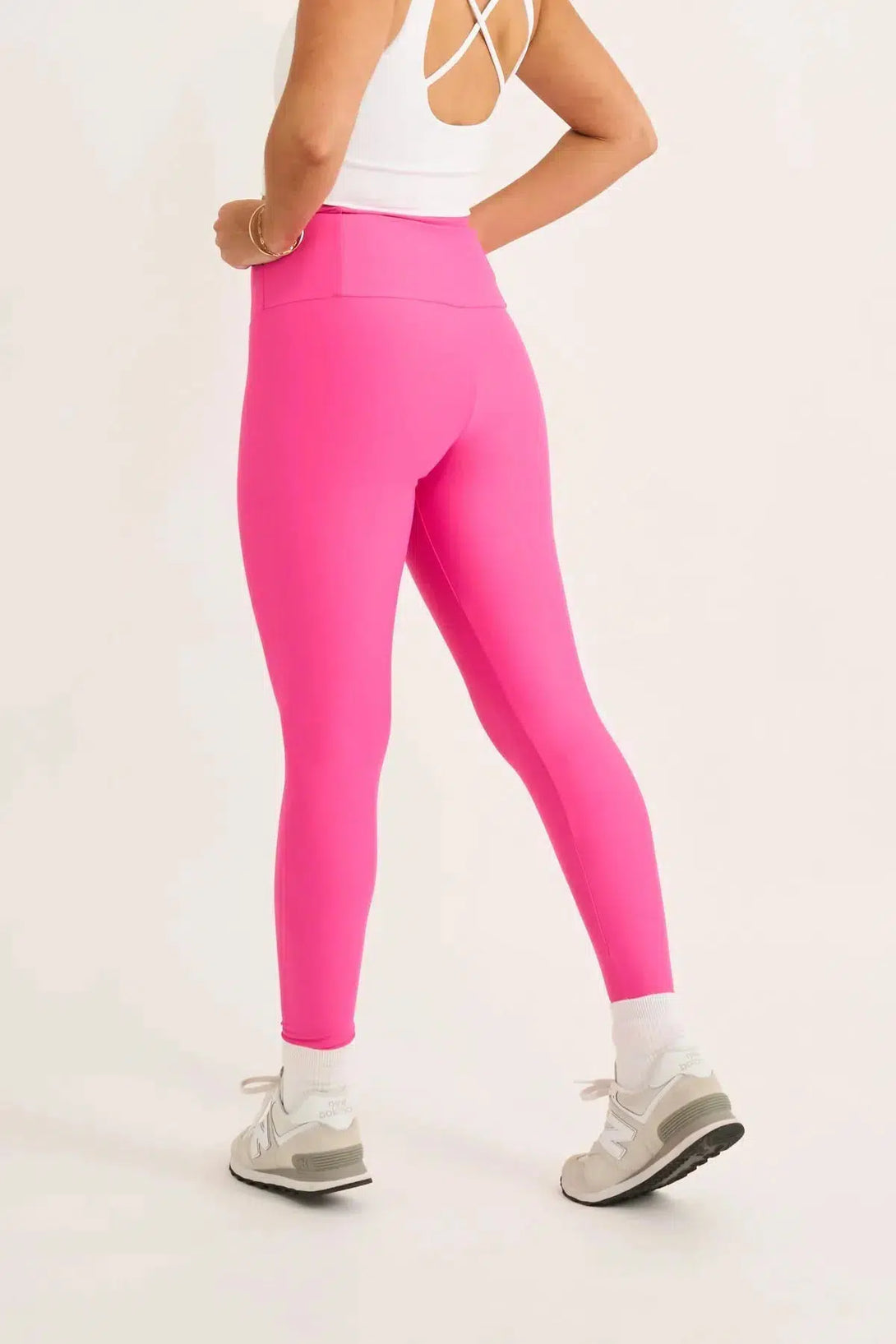 Candy Pink Performance - Tummy Control High Waisted Leggings-Activewear-Exoticathletica