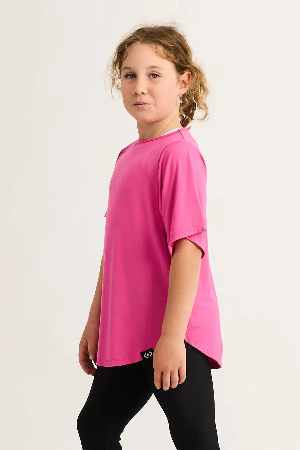 Candy Pink Slinky To Touch - Kids Boyfriend Tee-Activewear-Exoticathletica