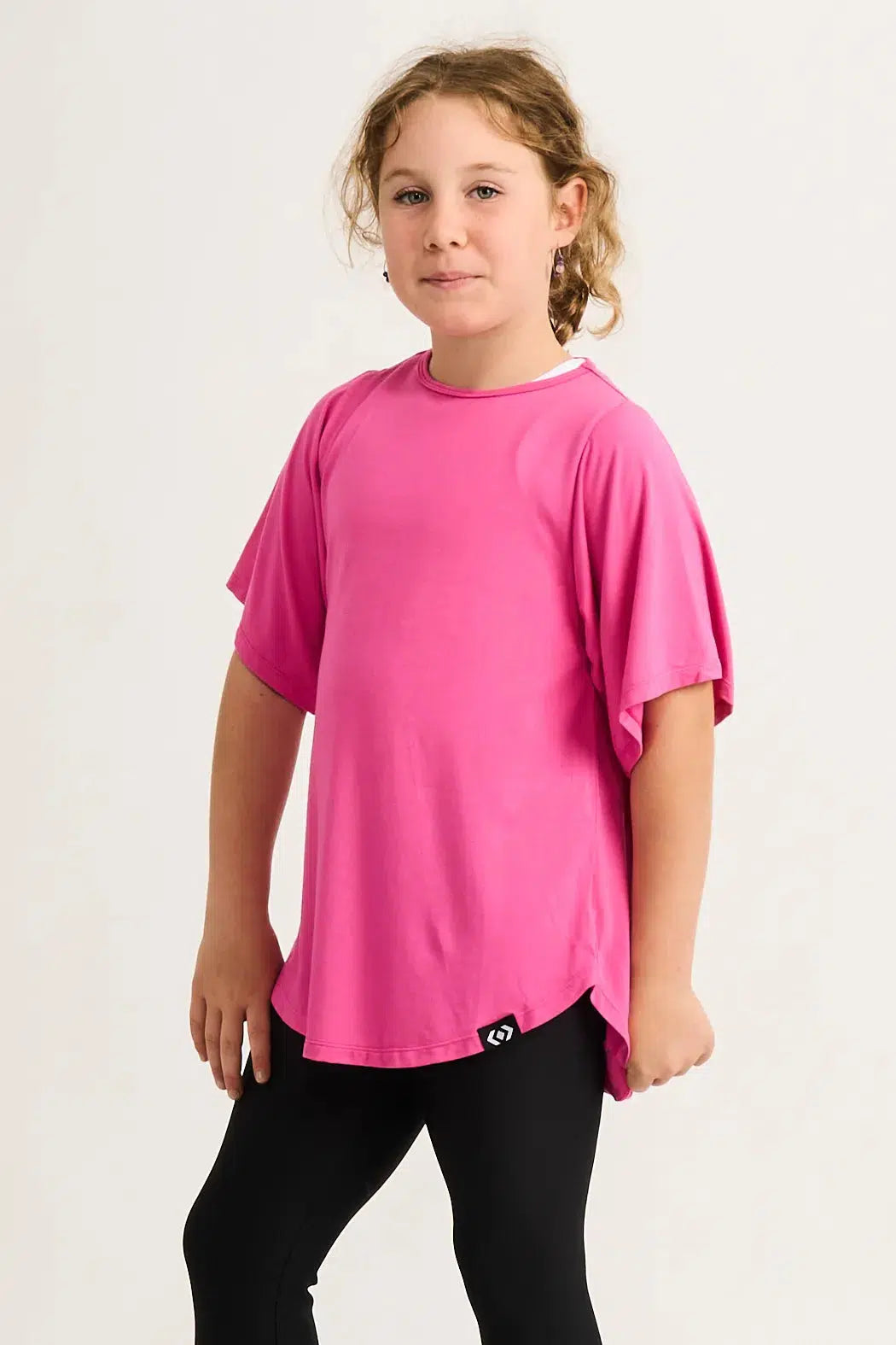 Candy Pink Slinky To Touch - Kids Boyfriend Tee-Activewear-Exoticathletica