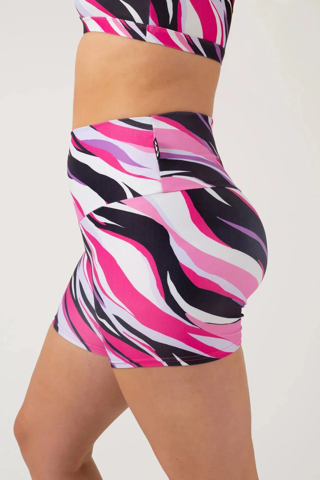 Catwalk Performance - High Waisted Booty Shorts-Activewear-Exoticathletica