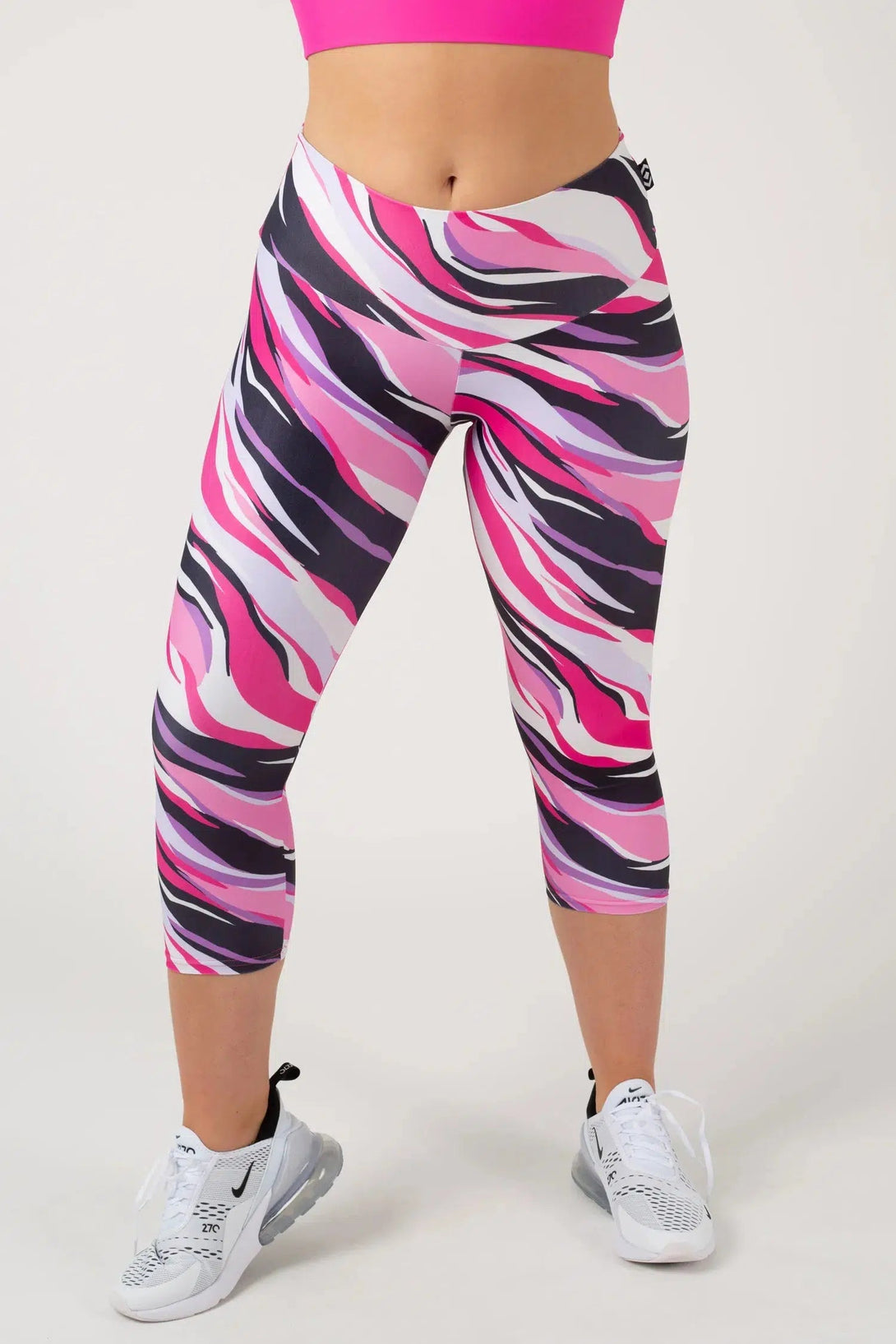 Catwalk Performance - High Waisted Capri Leggings-Activewear-Exoticathletica