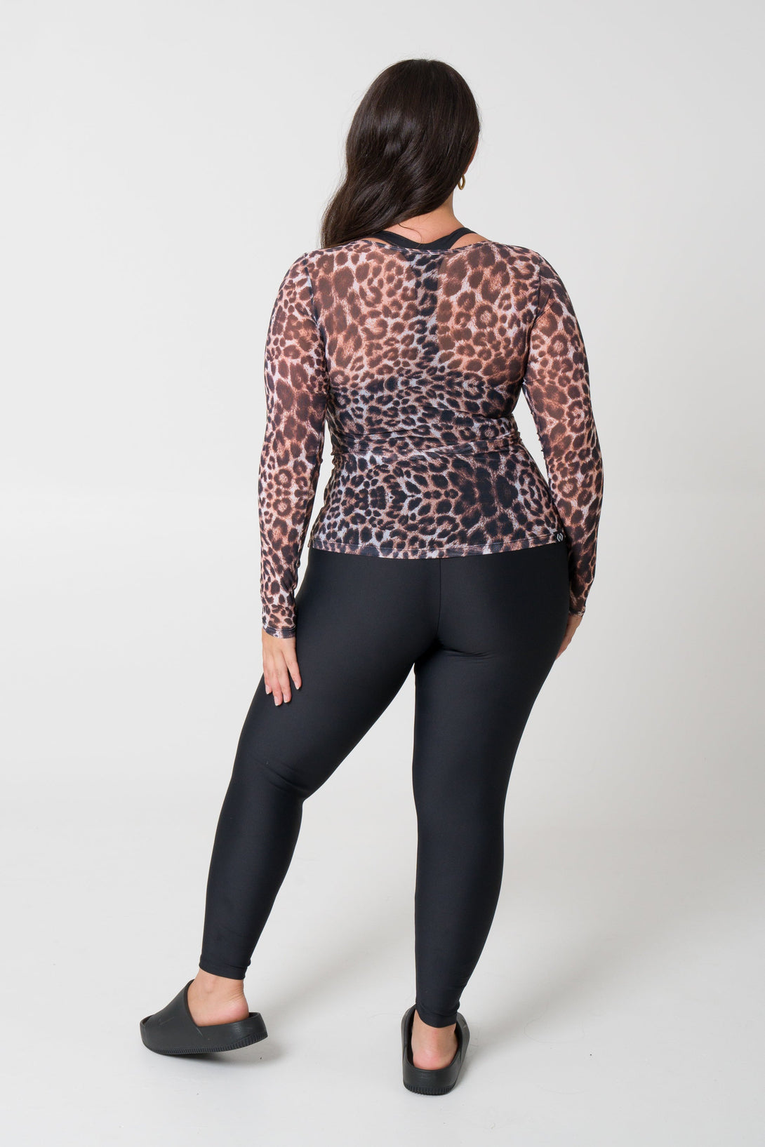 Cave Girl Net - Fitted Long Sleeve Tee-Activewear-Exoticathletica