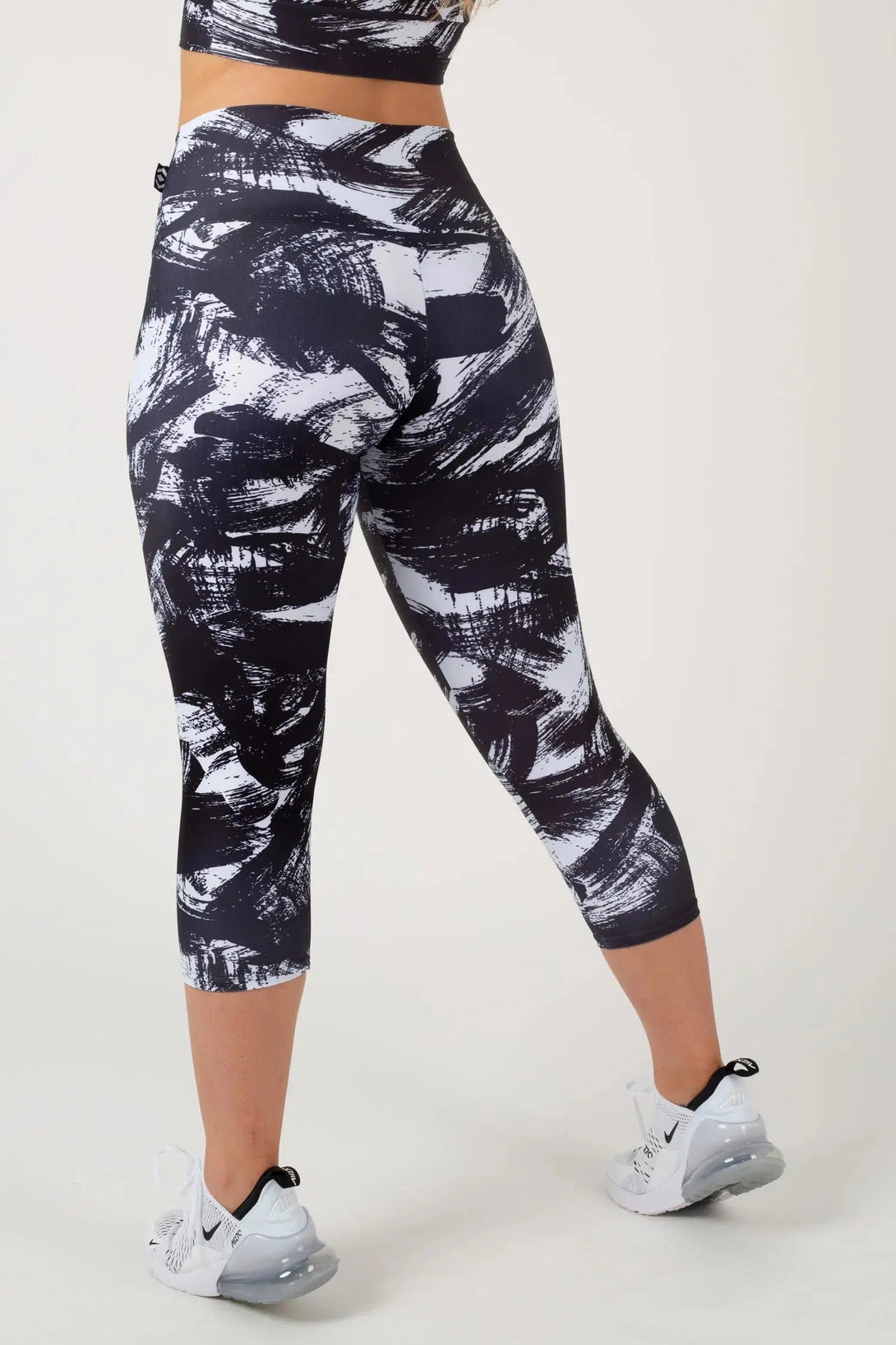 Destruction Performance - High Waisted Capri Leggings-Activewear-Exoticathletica